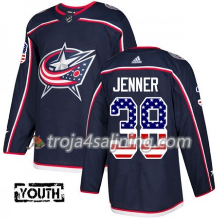 Blue Jackets tröja Boone Jenner 38 Adidas 2017-2018 Marinblå USA Flag Fashion Authentic - NHL Tröjor Barn Blue Jackets tröja Boone Jenner 38 Adidas 2017-2018 Marinblå USA Flag Fashion Authentic - NHL Tröjor Barn